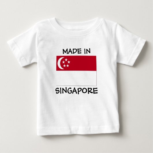 Made in Singapur baby Shirt (Vorderseite)