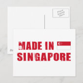 Made in Singapur Postkarte (Vorne/Hinten)