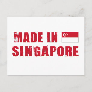 Made in Singapur Postkarte