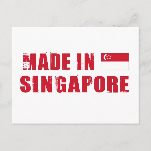 Made in Singapur Postkarte (Vorderseite)