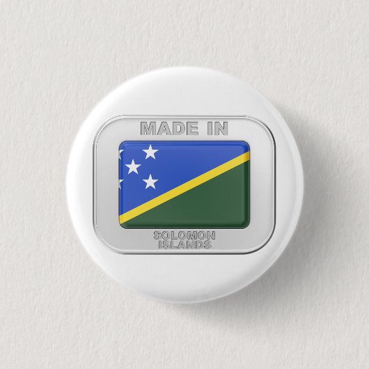 Made in Solomon Islands Button (Vorderseite)