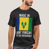 Made in St. Vincent und die Grenadinen // Flag T-Shirt (Vorderseite)