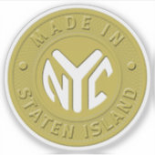Made in Staten Island Token Aufkleber (Vorderseite)