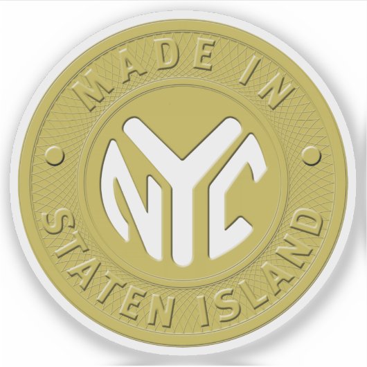 Made in Staten Island Token Aufkleber (Vorderseite)