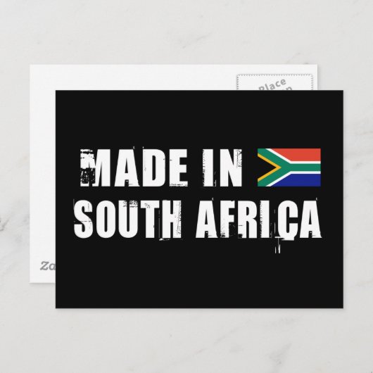 Made in Südafrika Postkarte (Vorne/Hinten)