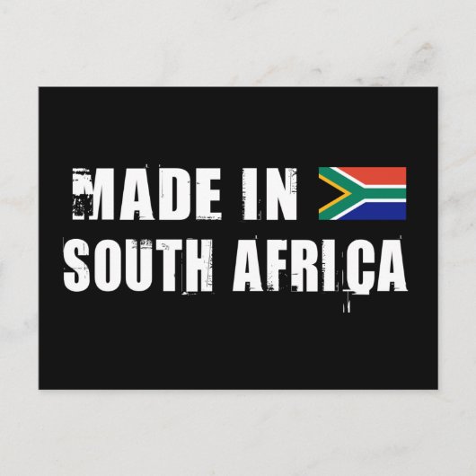 Made in Südafrika Postkarte (Vorderseite)