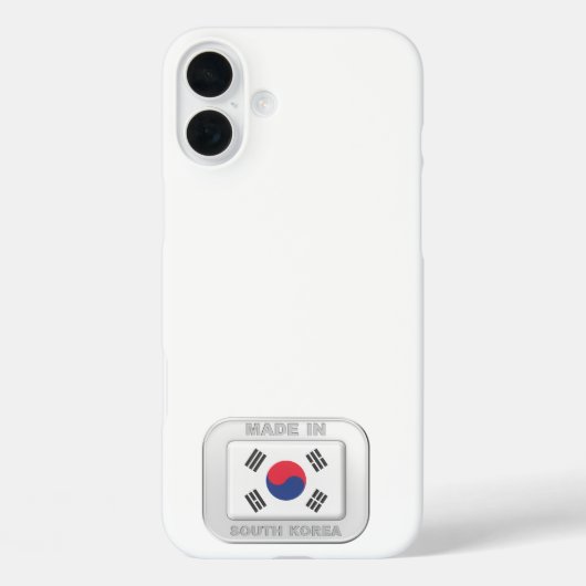 Made in Südkorea Case-Mate iPhone Hülle (Rückseite)