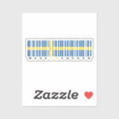 Made in Sweden Barcode Flag Aufkleber (Blatt)