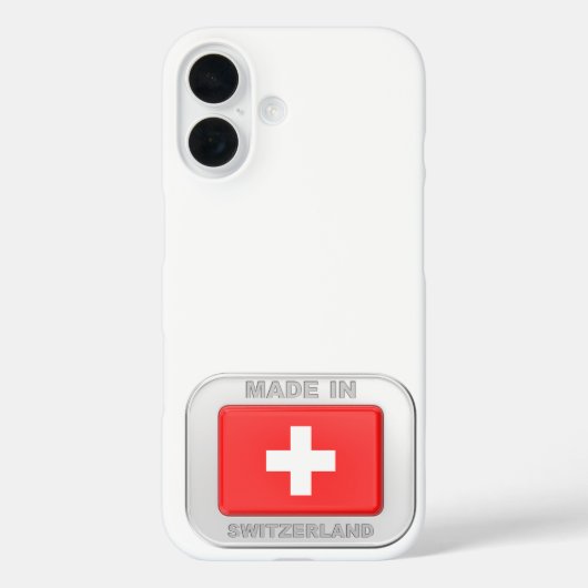 Made in Switzerland Case-Mate iPhone Hülle (Rückseite)