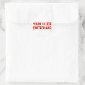 Made in Switzerland Runder Aufkleber (Tasche)