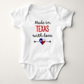 Made in Texas mit Liebe Baby Strampler (Vorderseite)