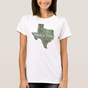 Made in Texas Rugged Blue Wood T - Shirt