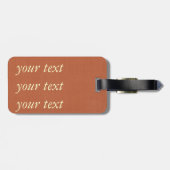 Made in Texas Rusty Red Luggage Tag Gepäckanhänger (Rückseite horizontal)