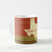 Made in Texas Rusty Red Stripes Coffee Tee Tasse (Vorderseite Links)