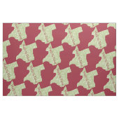 Made in Texas Staat Map Custom Fabric Stoff (Fat Quarter (45,7 x 55,9 cm))