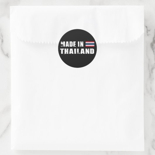 Made in Thailand Runder Aufkleber (Tasche)