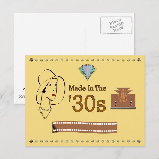 Made in the 30s postkarte (Vorne/Hinten)