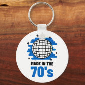Made in the 70er Button Schlüsselanhänger (Vorderseite)