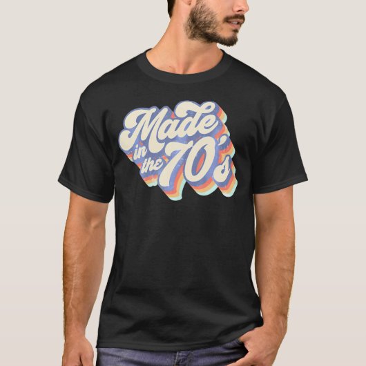 Made in the 70er Funny 1970er Party T-Shirt (Vorderseite)