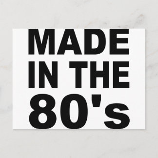 Made in the 80er - Birthday Postkarte