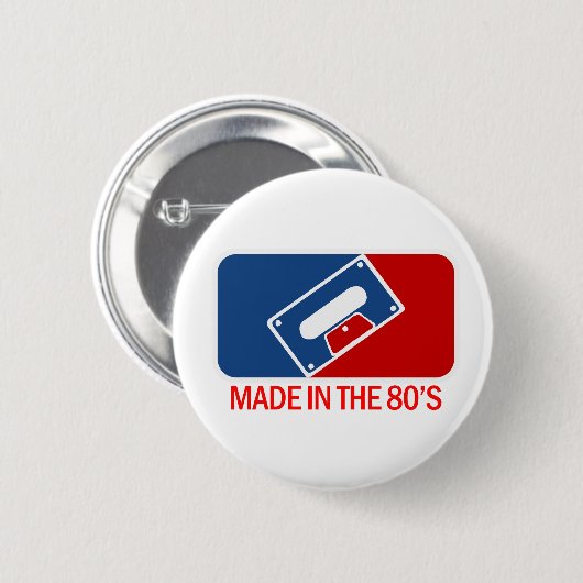 Made in the 80er button (Vorne & Hinten)