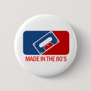 Made in the 80er button