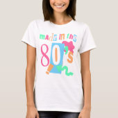 Made in the 80er Pastel Aighties Retro T - Shirt (Vorderseite)