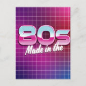 Made in the 80er postkarte (Vorderseite)