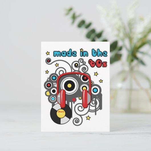 Made in the 80er postkarte (Stehend Vorderseite)