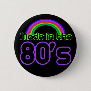 Made in the 80s button