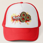 "Made in the 80's" retro design hat Truckerkappe (Vorderseite)