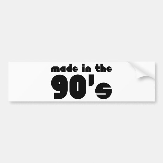 Made in the 90er autoaufkleber (Vorne)