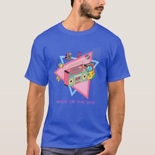 Made in the 90s Retro Vibeshrowback Design funny T-Shirt (Vorderseite)