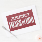 Made in the Image of God - Christlich Rechteckiger Aufkleber (Umschlag)