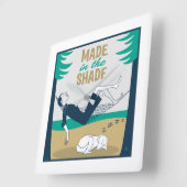 Made in the Shade Quadratische Wanduhr (Winkel)