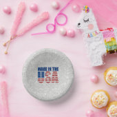 Made in the USA 4. Juli Glitzer Pappteller (Party)