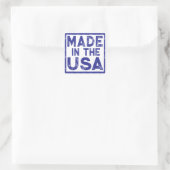 Made in the USA Blue Square Sticker (Tasche)