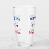 Made in the USA Custom Birth Year Glass Cup Glas (Links)