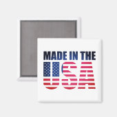 Made in the USA Flag Magnet (Vorderseite/Rückseite)
