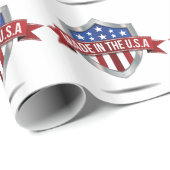 Made in the usa geschenkpapier (Rolleneckpunkt)