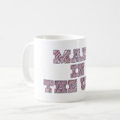 Made in the USA Kaffeetasse (Vorderseite Links)