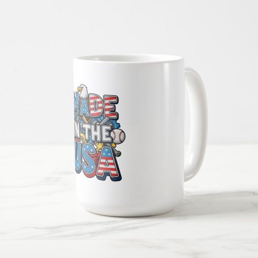 Made in the USA Kaffeetasse (VorderseiteRechts)