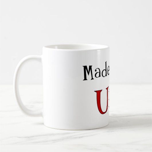 Made in the USA Kaffeetasse (Links)