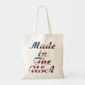 Made in the USA Natural & Beige Budget Tote Bag Tragetasche (Vorne)