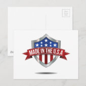 Made in the usa postkarte (Vorne/Hinten)