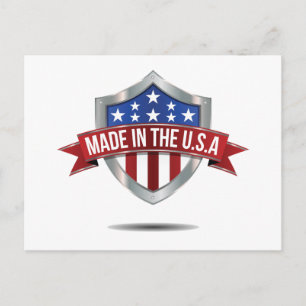 Made in the usa postkarte