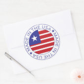 Made in the USA Round Sticker (Umschlag)