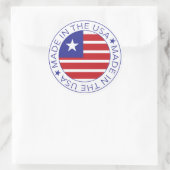 Made in the USA Round Sticker (Tasche)