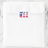 Made in the USA Runder Aufkleber (Tasche)