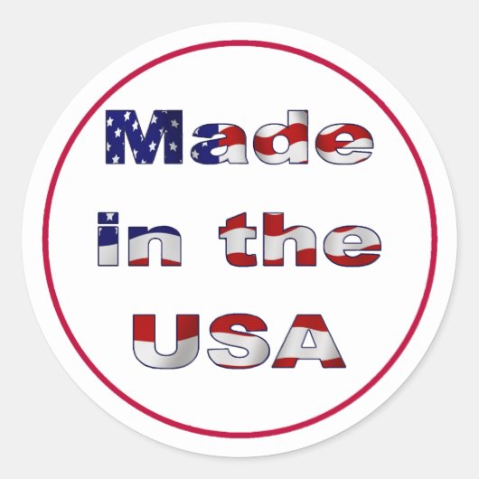 Made in the USA Sticker (Vorderseite)
